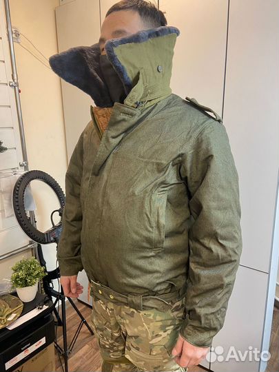 Бушлат танковый натуральный мех СССР