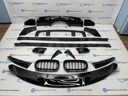 Сет BMW F15 X5, глянец, диф сплиттер лезвия