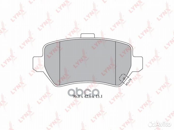 Колодки тормозные дисковые зад BD5911 lynxauto