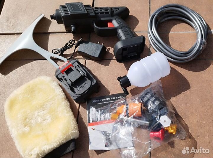 Мойка высокого давления для авто, с подачей воды