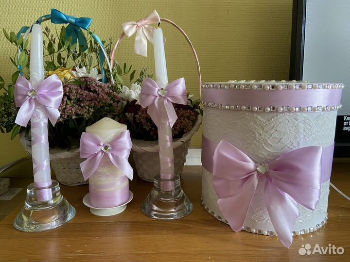 Свадебные аксессуары, казна, свечи