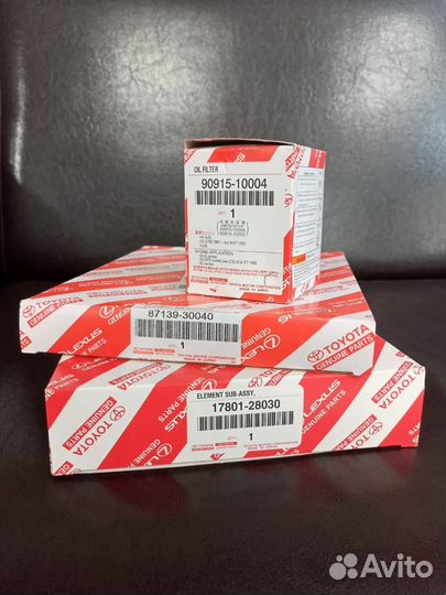 Комплект фильтров toyota
