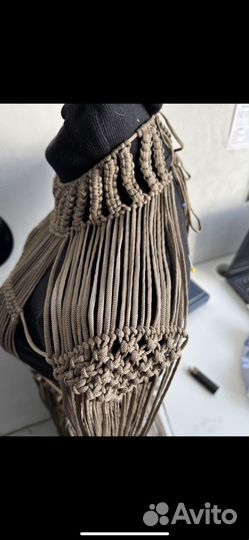 Платье макраме