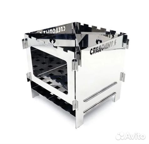 Печь-щепочница следопыт нержавеющая сталь