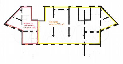 Помещение свободного назначения, 337.4 м²