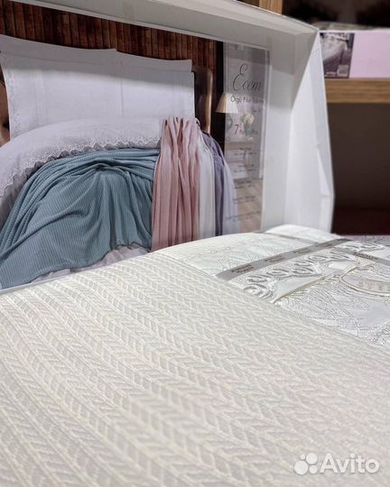 Постельное белье Турция с пледом