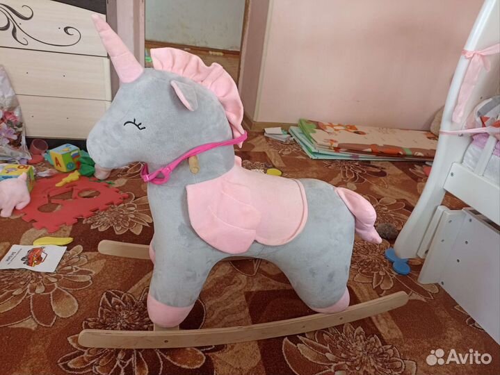 Качалка единорог-лошадь