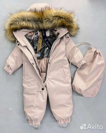 Комбинезон зимний для девочки 80 - 104 (5 цветов)