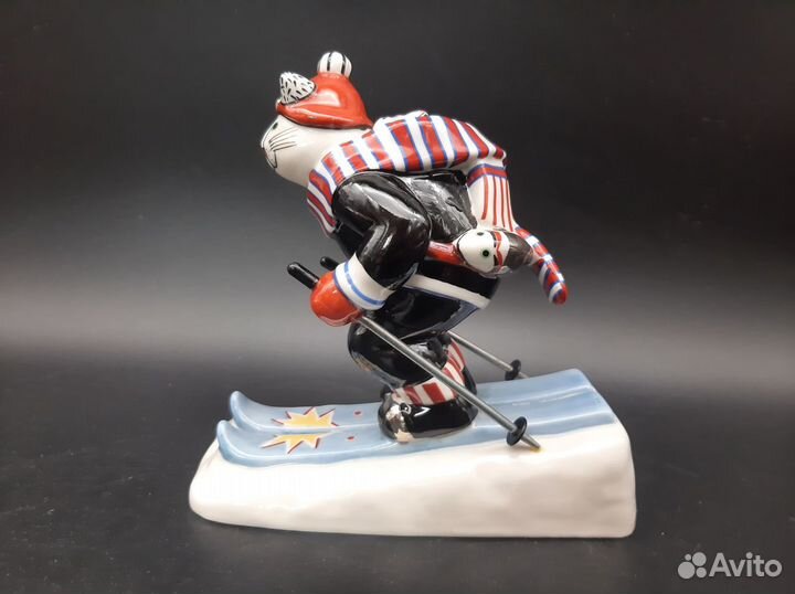 Статуэтка Villeroy boch Benedikt Кот на лыжах