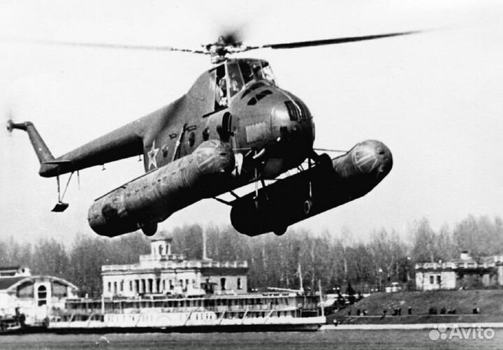 Сборная модель вертолета ми-4м Амфибия 1-72