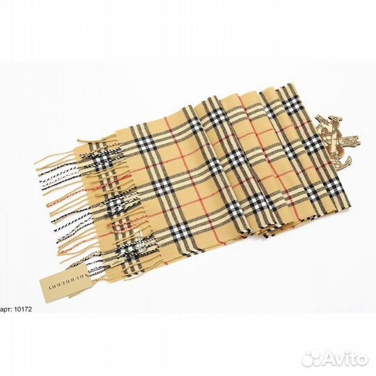 Шарф burberry бежевый