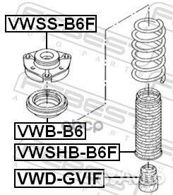 Отбойник амортизатора VW golf V/VI/jetta III/IV