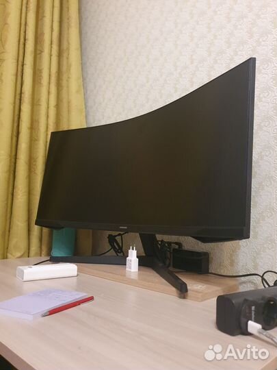 Монитор samsung odyssey g5 34 3440x1440, 165гц