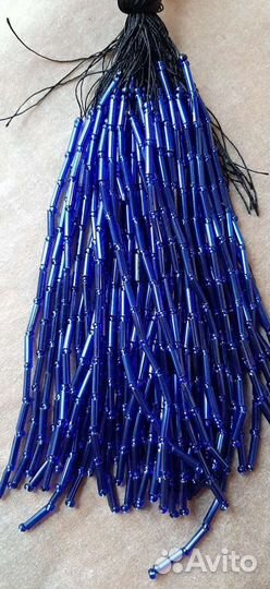 Стеклярус на нити (Preciosa)