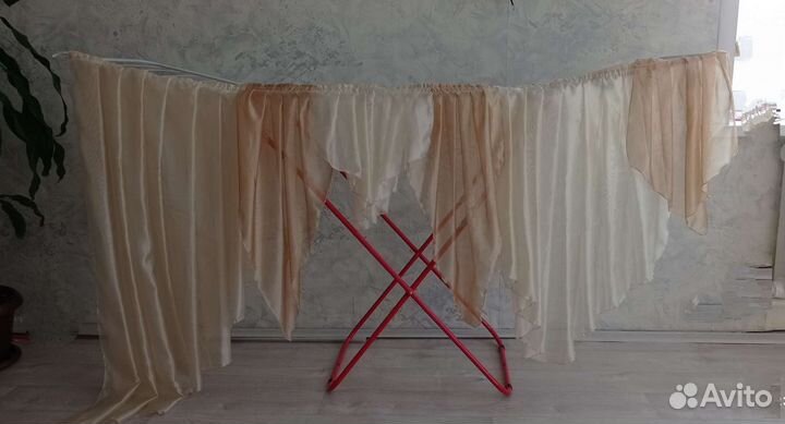 Занавеска двойная (на 3 окна)