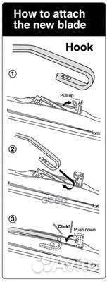 Щетка стеклоочистителя гибридная 17