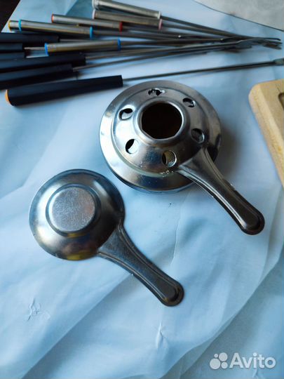 Фондюшница походная для сыра и шоколада из нержав