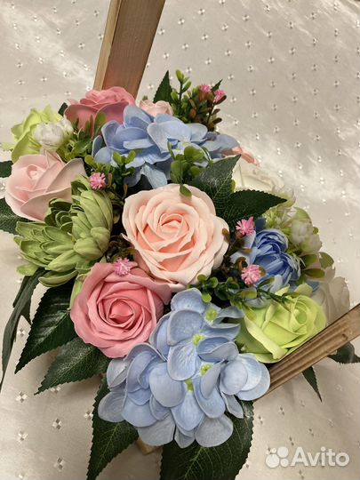 Букет из мыльных цветов