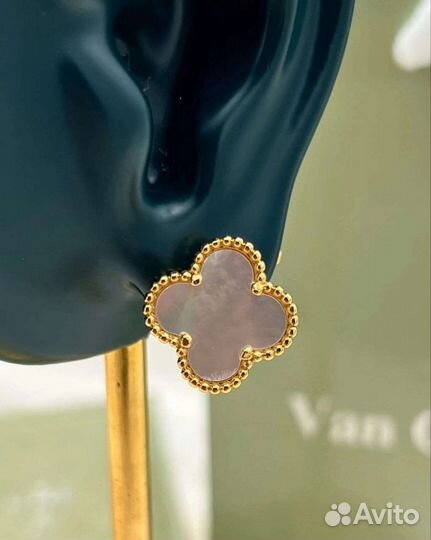 Серьги van cleef