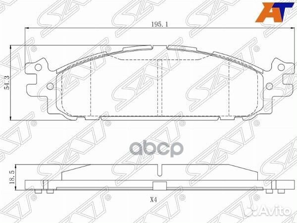 Колодки тормозные перед ford explorer 10/tauru