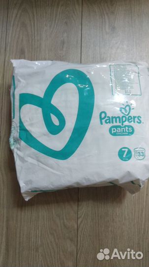 Подгузники трусики pampers 7