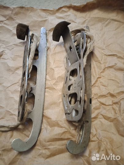 Коньки-снегурки СССР, лыжные палки СССР