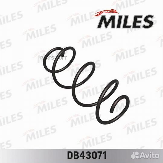 Miles DB43071 Пружина подвески nissan micra K12 1.0/1.2/1.4 02- передняя