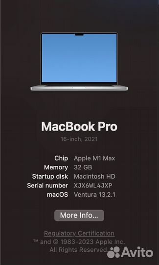 Apple MacBook Pro 16 m1max