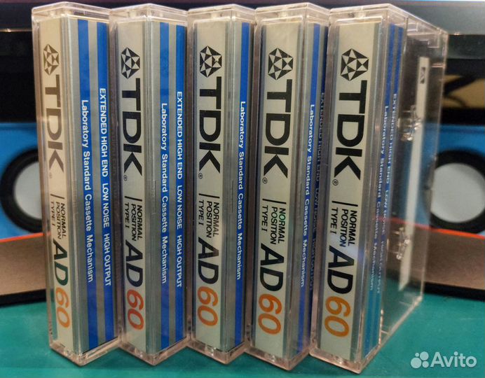 Аудиокассеты TDK AD 60 (1983-84г.) состояние новой