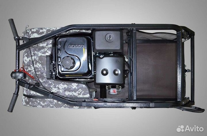 Мотобуксировщик-мотособака богатырь-20R (реверс)