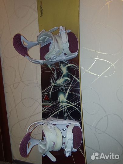 Комплект. Сноуборд 145см+Крепление+Ботинки 38р