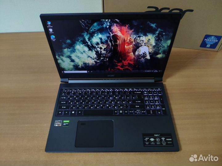 Игровой ноутбук Acer / Ryzen 7 / как новый / 16gb
