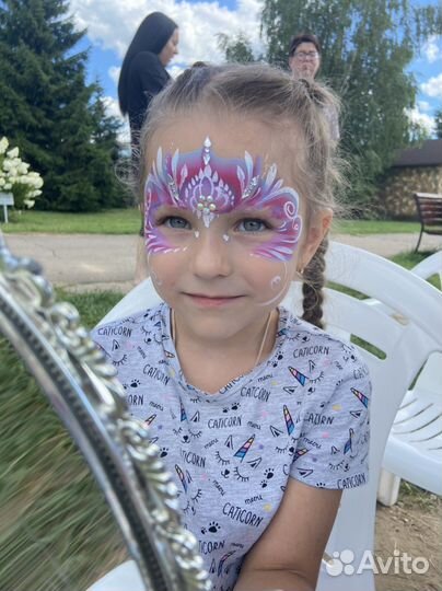 Аквагример, блеск тату, аквагрим