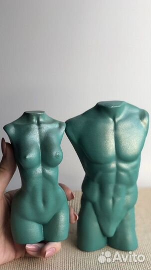 Фигурка скульптура женское мужское тело торс из ги
