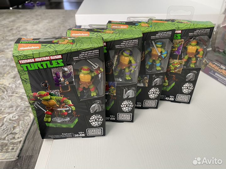 Фигурки черепашки ниндзя mega bloks