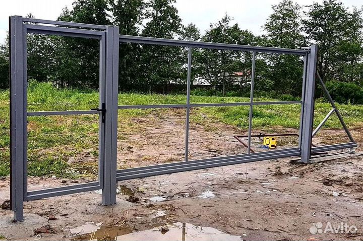 Каркас откатных ворот установи сам