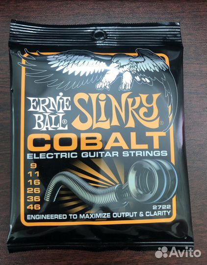 Струны Ernie Ball 2722 Cobalt Slinky 9-46 Оригинал