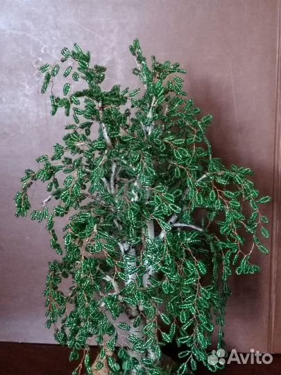 Береза из бисера, ручная работа