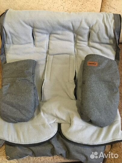 Зимний конверт “Lamby” + муфта-рукавички