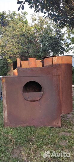 Печь для бани с баком