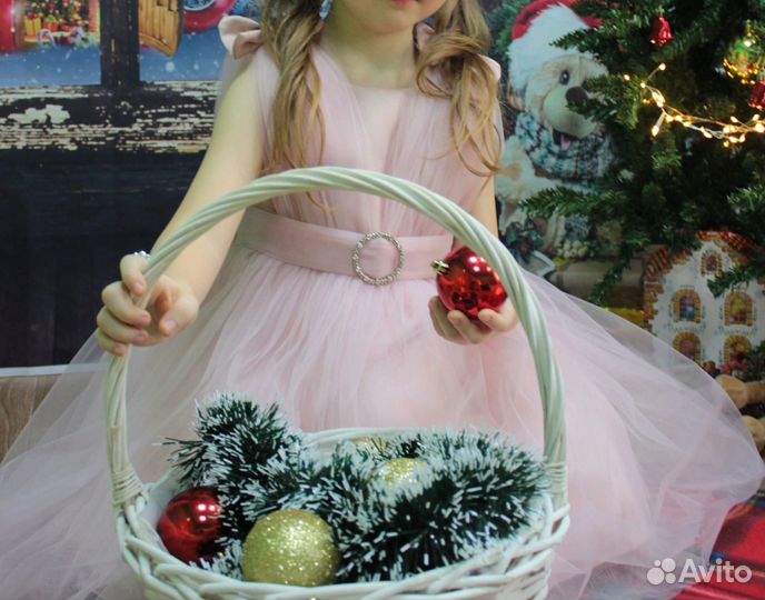 Праздничное платье для девочки 110 116