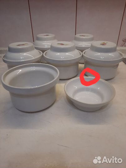 Горшок для запекания керамический