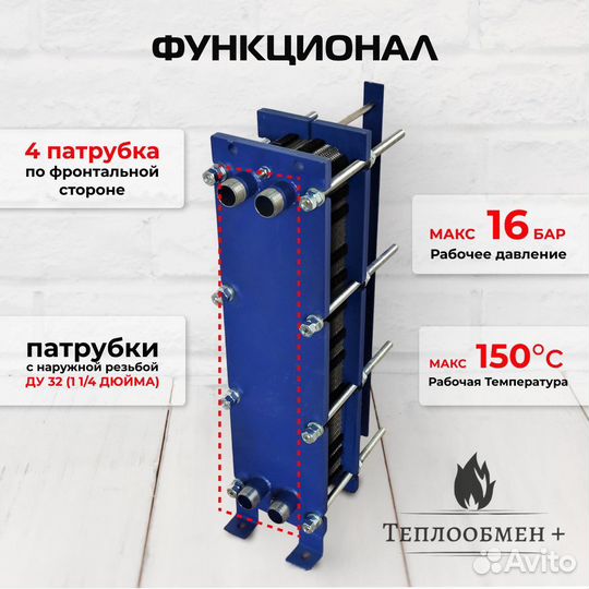 Теплообменник SN08-45 для отопления 1600 м2 160кВт