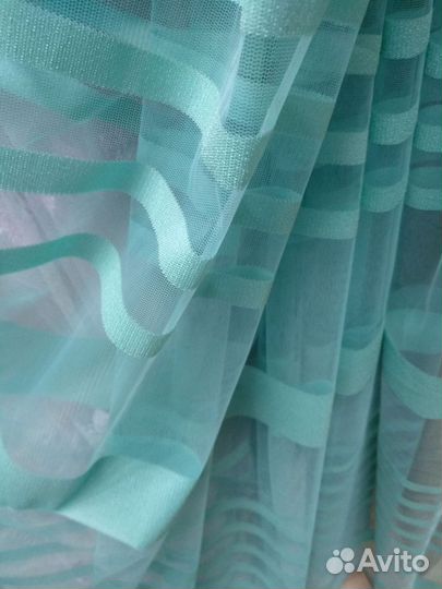 Тюль полоса, готовые комплекты