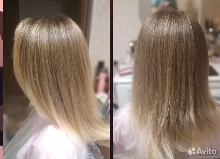 Стрижка и окрашивание волос