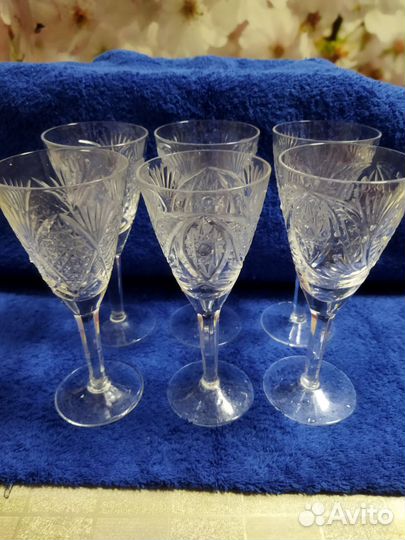 Фужеры хрустальные СССР