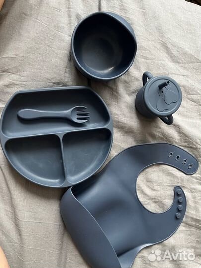 Детский стликлновый набор набор для кормления