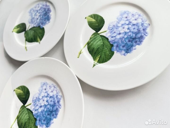 Белые тарелки блюдца посуда керамика фарфор