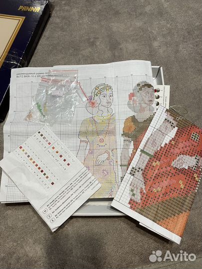 Остатки от набора для вышивания panna женщины мира