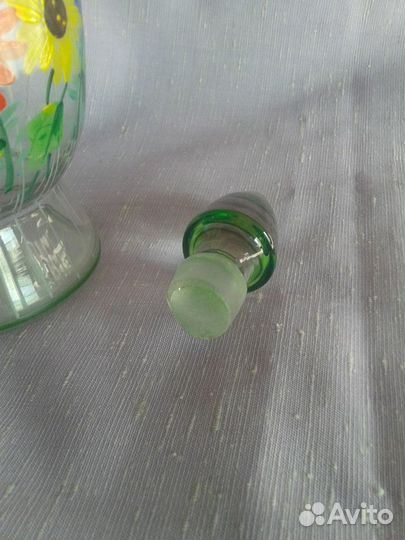 Графин старинный роспись эмаль